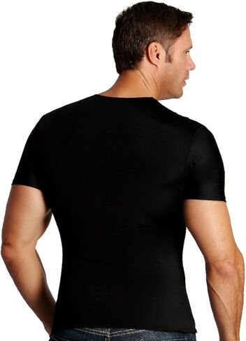 Insta Slim Ispro Slimming Crew -Nock Short Sleeve Top Shapear Sirt للرجال - (حزمة 3) in Kuwait