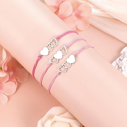 SmileBelle اليوم الأول من سوار المدرسة لأمي وابنها، أسود اليوم الأول من أساور الديناصورات رياض الأطفال اليوم الأول من مجوهرات القلب ما قبل المدرسة سوار الأم والابنة والابنة كهدايا العودة إلى المدرسة in Kuwait