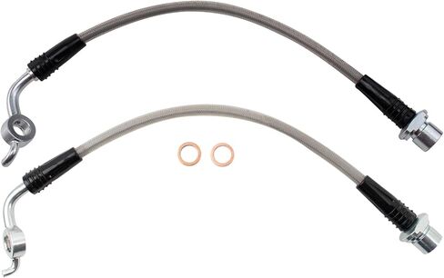 TRQ Rear Brake Hose Set Compatible with 2006-2018 Toyota RAV4 in Saudi Arabia