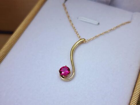 Galaxy Gold GG 0.55 CT 14K قلادة قلادة من الذهب الأبيض الصلب in Saudi Arabia