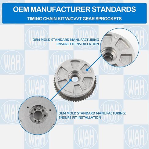 244202e000 مجموعة سلسلة التوقيت W/CVVT Gear Sprockets متوافق مع 2017-2021 Hyundai Elantra Kona Veloster 2017-2022 Kia Forte 2.0L 24420-000 244102e000 in Saudi Arabia