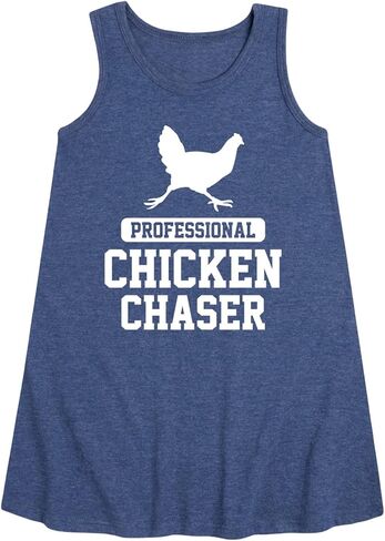 Instant Message - Professional Chicken Chaser - Toddler & Youth Girls A-line Dress in Saudi Arabia