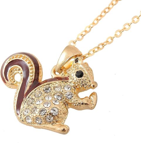 Cute Little Brown Tail Squirrel Necklace in Kuwait
