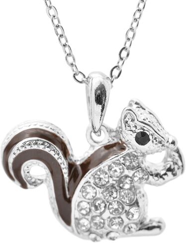 Cute Little Brown Tail Squirrel Necklace in Saudi Arabia