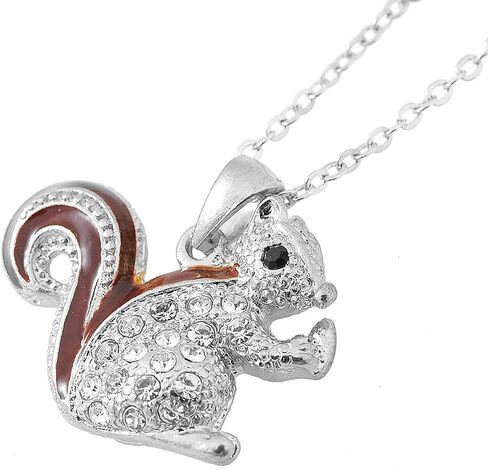Cute Little Brown Tail Squirrel Necklace in Saudi Arabia