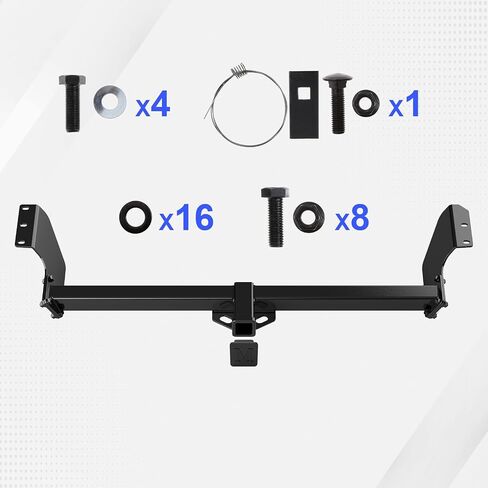 APS Rear Trailer Hitch, 2 inch Towing Hitch Receiver Class 3 Hitch Cover Included Compatible with Honda Odyssey 1999-2017 in Saudi Arabia