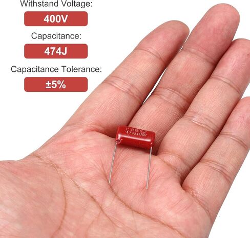 uxcell CBB22 630V 104J 0.1uF 5% Electric Parts Polypropylene Film Capacitors 120 Piece in Saudi Arabia