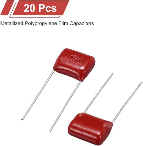 uxcell CBB22 630V 104J 0.1uF 5% Electric Parts Polypropylene Film Capacitors 120 Piece in Saudi Arabia