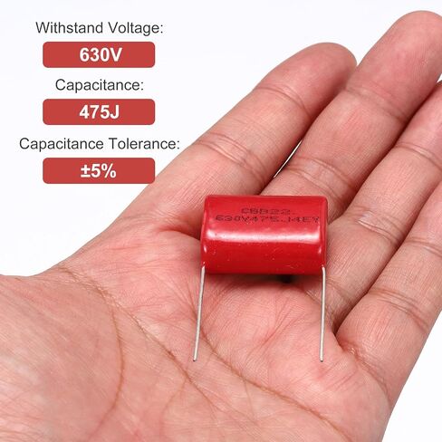 uxcell CBB22 630V 104J 0.1uF 5% Electric Parts Polypropylene Film Capacitors 120 Piece in Saudi Arabia