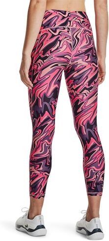 سروال ضيق للكاحل للسيدات مطبوع عليه HeatGear من Under Armour باللون الأخضر - M in Saudi Arabia