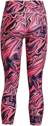 سروال ضيق للكاحل للسيدات مطبوع عليه HeatGear من Under Armour باللون الأخضر - M in Saudi Arabia