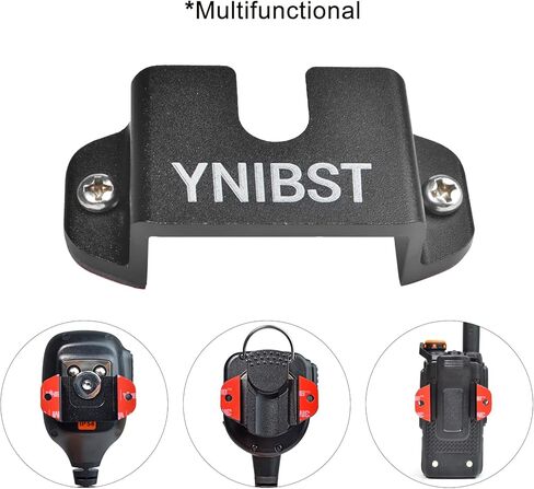 Universal CB Radio Mic Hanger/Handheld Speaker Microphone Hanger/2-way Radio Mount Bracket for Motorola Midland Kenwood Cobra Walkie Talkie(Sliver,2 Pack) in Kuwait