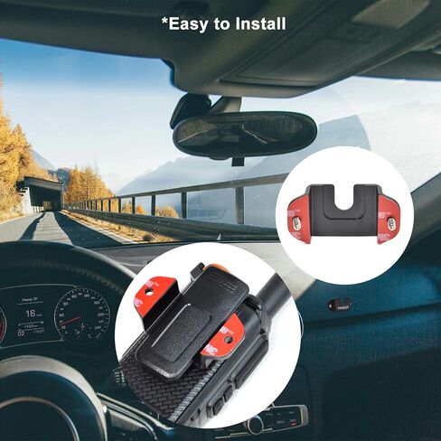 Universal CB Radio Mic Hanger/Handheld Speaker Microphone Hanger/2-way Radio Mount Bracket for Motorola Midland Kenwood Cobra Walkie Talkie(Sliver,2 Pack) in Kuwait