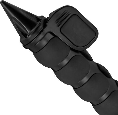 Motorcycle 1 inch Hand Grips 25mm Non-Slip Handlebar Throttle Grips Fit for Harley Street Glide Road King Electra Glide Softail Fatboy Dyna Sportster XL883 (Black) in Saudi Arabia