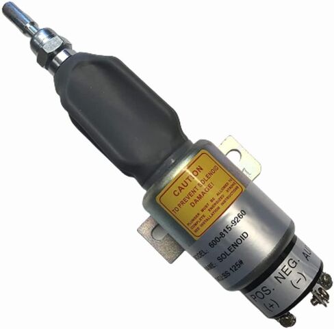 600-815-9260 600-815-9261 إيقاف ملل الملف اللولبي الصمام الملف اللولبي 24V لـ Komatsu PC128US-2 PC138US-2 WA100-5 WA150-5 WA320-5 WA80-3 in Saudi Arabia