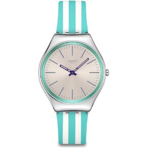 Swatch Unisex Casual Watch Green Stainless Steel Quartz Beach Hour in Saudi Arabia