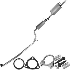 Northeastern Exhaust | Stainless Steel Intermediate Pipe, Resonator & Muffler Exhaust System Kit Compatible for Honda Civic 2012-2015 1.8L | Free Gaskets, Clamp and Spring Bolt Kit Included in Saudi Arabia