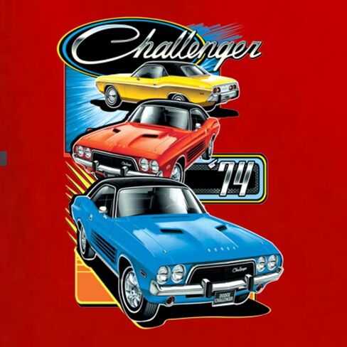 Wild Bobby Retro 74 Challenger Vintage Dodge Car Trio Cars and Trucks Unisex Crewneck Graphic Sweatshirt in Saudi Arabia