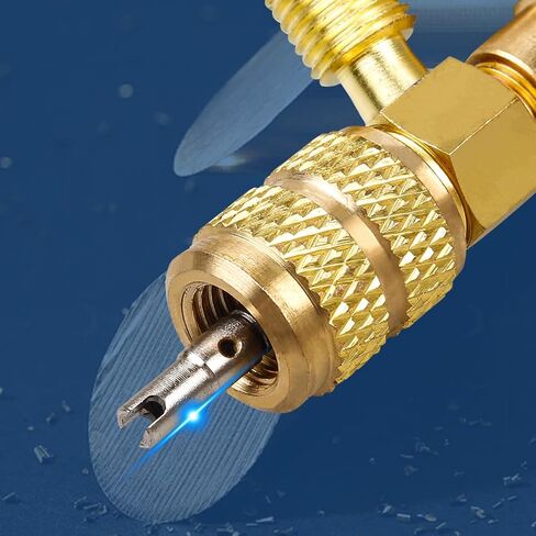 أداة مزيل الصمام الأساسية - حجم مزدوج SAE 1/4 و 5/16 مزيل/تثبيت CORE VALVE PORT الحصري لـ HOM in Saudi Arabia