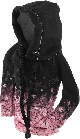 1 PC Universal Gear Shift Cover Cover Automotive Manual Stick Chifting Handle Grotector Flower Hoodie Style Black ، Pink Polyester in Saudi Arabia