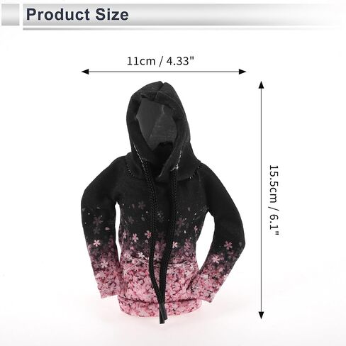 1 PC Universal Gear Shift Cover Cover Automotive Manual Stick Chifting Handle Grotector Flower Hoodie Style Black ، Pink Polyester in Saudi Arabia
