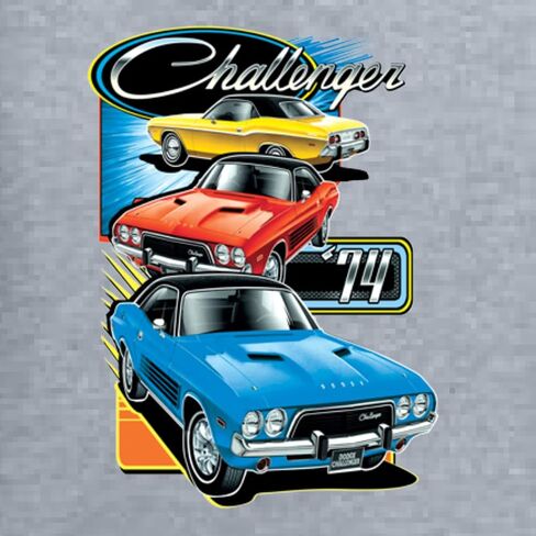 Wild Bobby Retro 74 Challenger Vintage Dodge Car Trio Cars and Trucks Unisex Crewneck Graphic Sweatshirt in Saudi Arabia