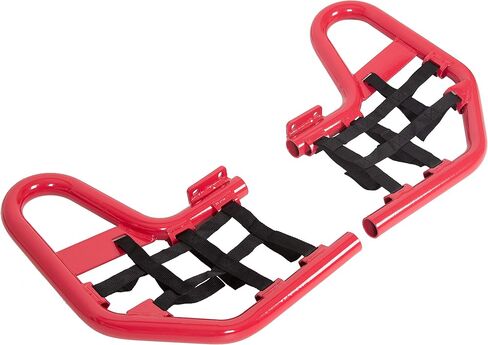 أشرطة Nerf Ecotric W/Nets Guards Rack متوافقة مع 2001-2024 Honda TRX 250EX Models Red in Kuwait