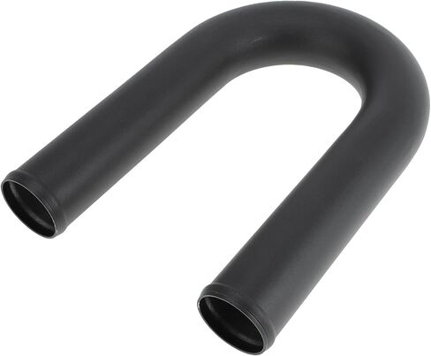 2.5 "OD 180 درجة U Bend 6064 سبيكة الألومنيوم أنبوب أنبوب إنبود السطح المبرز انفجار الهواء خرطوم مع لفة حبة مزدوجة 11.8" طول الأسود in Saudi Arabia