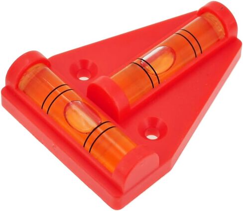 4 منصات مستوى صغير ذات وظيفة مغناطيسية على شكل حرف T يمكن استخدامها مع مستوى صغير وخرزة فقاعية أفقية (أسود (أحمر)) in Kuwait