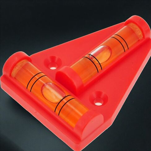 4 منصات مستوى صغير ذات وظيفة مغناطيسية على شكل حرف T يمكن استخدامها مع مستوى صغير وخرزة فقاعية أفقية (أسود (أحمر)) in Kuwait