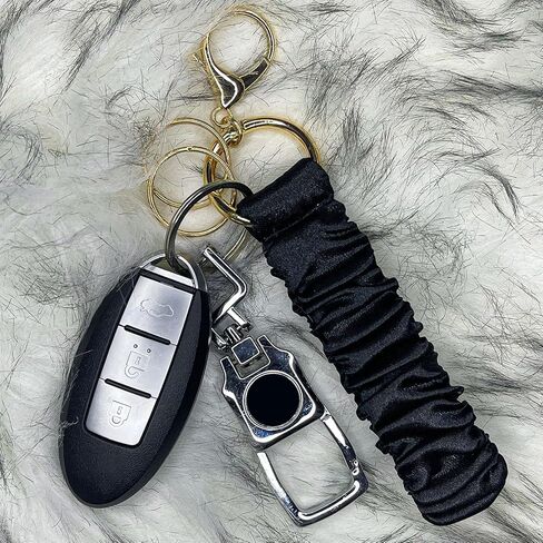 Elastic Wrist Strap Key Chain Car Keychain Wristlet Bracelet Stretchy Keyring Wrist Holder for Women in Saudi Arabia