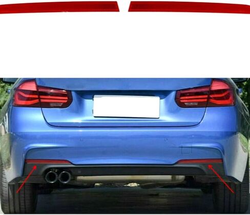 لعام 2012-2017 BMW 320i 328i 330i 335i 340i ActiveHybrid 3 (F30 F31) مصباح مصباح العاكس الخلفي 63147847165 63147847166 in Kuwait