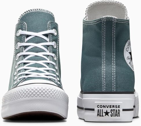 Converse Womens Chuck Taylor All Star Lift Platform Canvas High Sneaker (Dark Teal ، نظام حجم الأحذية الأمريكي ، البالغين ، النساء ، الرقم ، المتوسط ، 8) in Kuwait