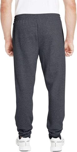 Jerzees Adult 7.2 oz., 60/40 Nublend® Jogger S BLACK HTHR/ BLK in Saudi Arabia