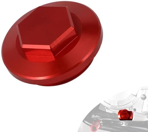 Dirt Bike Engine Oil Filter Cap Screw for Hawk 250,Motorcycle Engine Drain Plug Bolt Cover for Hawk 250cc Red in Saudi Arabia