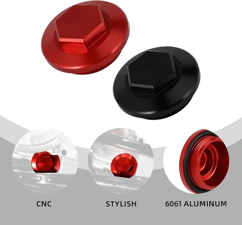 Dirt Bike Engine Oil Filter Cap Screw for Hawk 250,Motorcycle Engine Drain Plug Bolt Cover for Hawk 250cc Red in Saudi Arabia