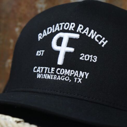 Rodeo Time Dale Brisby Radiator Ranch Bull Hauler Snapback Hat - Western Trucker Cap للرجال والنساء ، أسلوب رعاة البقر القابل للتعديل in Kuwait