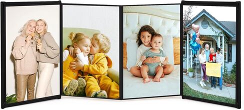 ألبوم صور أكورديون 4x6 - يحمل 10 صور - مثالية لحفلات الزفاف أو الارتباطات أو المقترحات أو التذكارات "لاصقة ذاتية - أسود in Saudi Arabia
