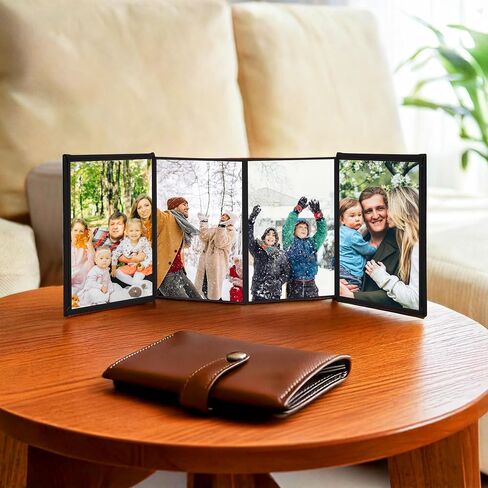 ألبوم صور أكورديون 4x6 - يحمل 10 صور - مثالية لحفلات الزفاف أو الارتباطات أو المقترحات أو التذكارات "لاصقة ذاتية - أسود in Saudi Arabia
