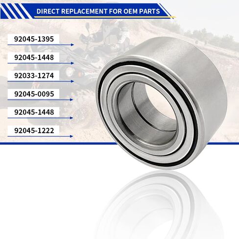 Front Wheel Bearing Kit Compatible with Kawasaki Prairie 360 650 700 2003-2013 Brute Force 650 750 2005-2023 Bayou 300 4X4 1989-2005 in Saudi Arabia