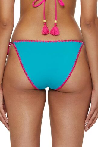 Lucky Brand Women's Marbella Tie Side Bikini Bottom, Cheeky Coverage, Swimwear Separates in Saudi Arabia