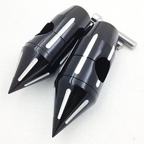 HONGK- 1'' inch Spike Handlebar Risers Compatible with H-D Cruisers Choppers Metrics Victory CHROMED [B01BN0EQSC] in Saudi Arabia