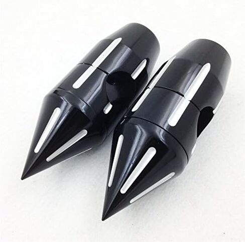 HONGK- 1'' inch Spike Handlebar Risers Compatible with H-D Cruisers Choppers Metrics Victory CHROMED [B01BN0EQSC] in Saudi Arabia