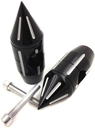 HONGK- 1'' inch Spike Handlebar Risers Compatible with H-D Cruisers Choppers Metrics Victory CHROMED [B01BN0EQSC] in Saudi Arabia