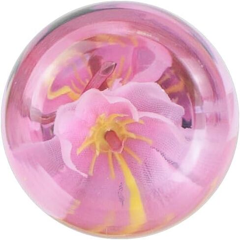 Universal JDM Clear Crystal Pink Real Sakura Flower Flower Manual Gear Shift Knob Syfter Lever Head 15cm in Saudi Arabia