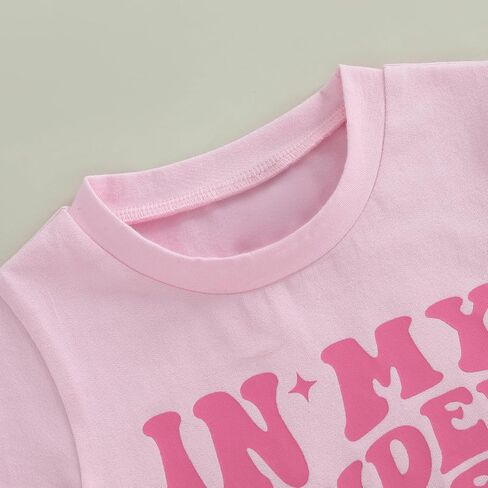 Toddler Kids Little Girls First Day of School Shirt in My Pre-K/Kindergarten/First Grade Era Short Sleeve T-Shirt in Saudi Arabia