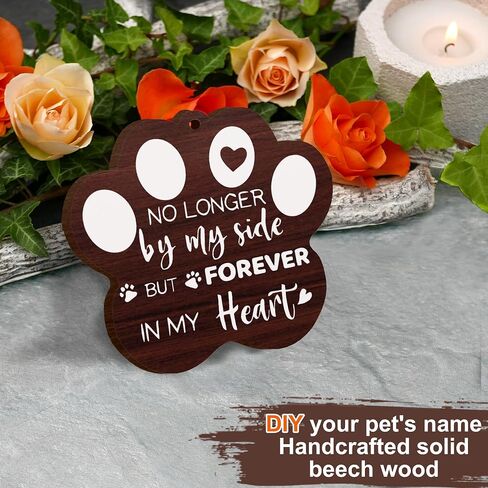 Dog Memorial Gifts for Loss of Dog, Rotating Wooden Picture Frame with Letter, Pet Memorial Gifts for Dog Photo, Loss of Dog Sympathy Gift, Dog Bereavement Remembrance Picture Frame Gift, 4X6inch in Kuwait