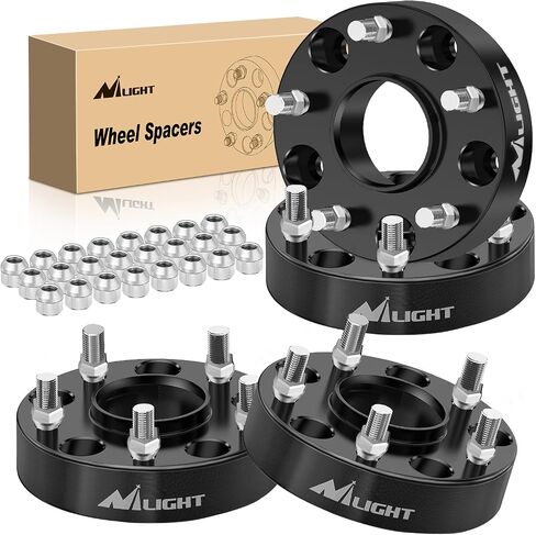 Nilight 5x5.5 فواصل العجلات لـ RAM 1500 2002 2003 2004 2005 2006 2007 2008 2009 2010 5x139.7mm ، فواصل عجلات 1.5 بوصة مع 77.8 ملم محور تتحمل 9/16 in Saudi Arabia
