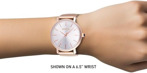 Invicta Angel Lady 38mm Stainless Steel Rose Gold Silver Dial PC21J Quartz in Saudi Arabia
