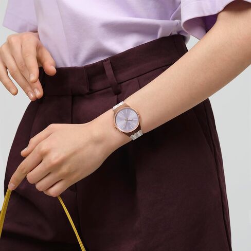 Swatch للجنسين ساعة مشاهدة خضراء من الفولاذ المقاوم للصدأ الكوارتز ساعة الشاطئ in Kuwait